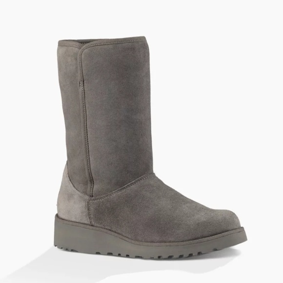 UGG Shoes - UGG Classic Suede Sheepskin Boots Grey 8